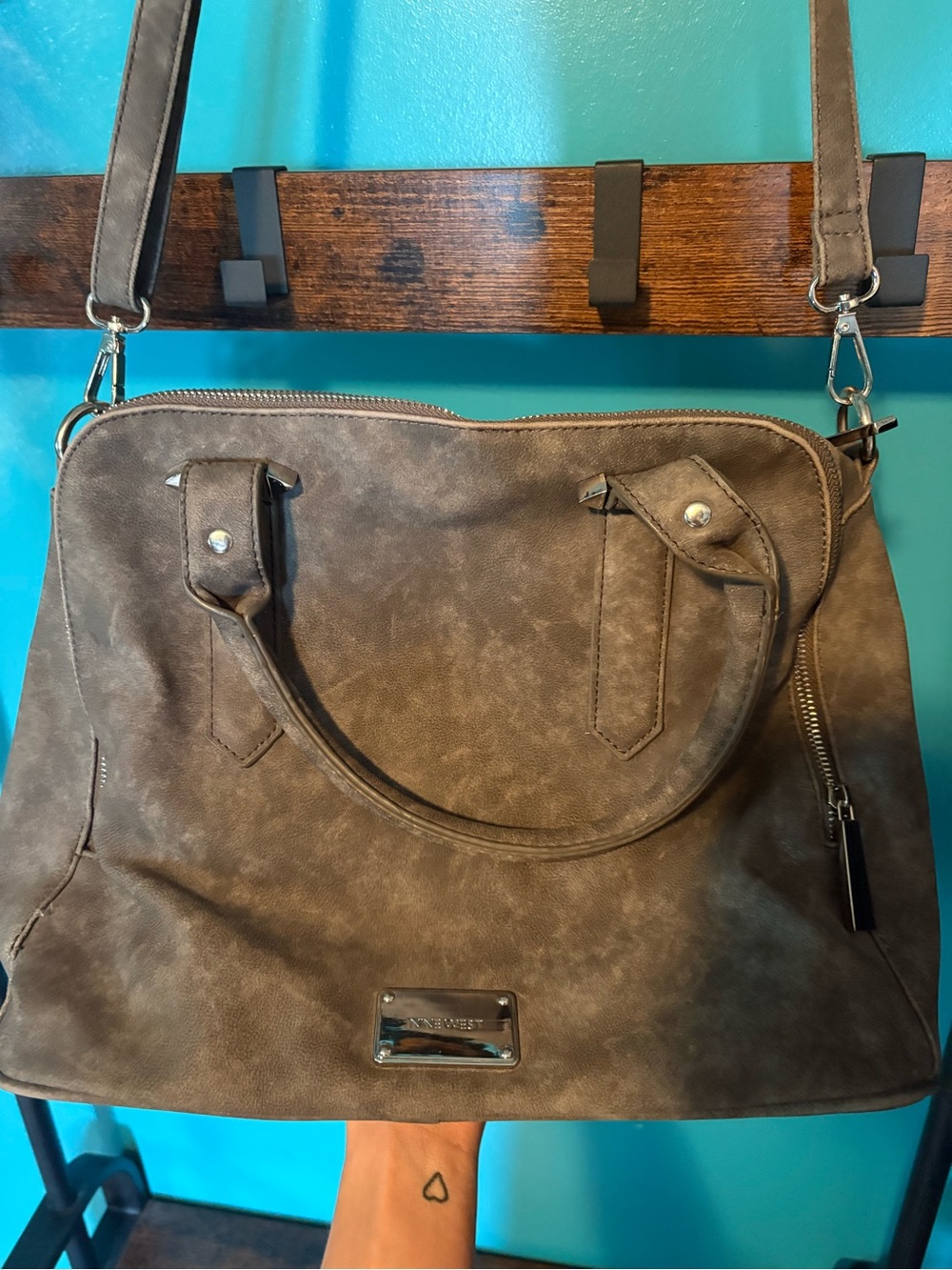 Nine West Brown Convertible Satchel